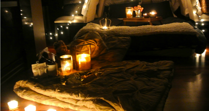 Indoor Campout - At Home Date Night Idea for Married Couples