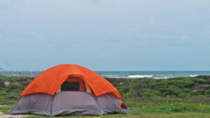 beach camping