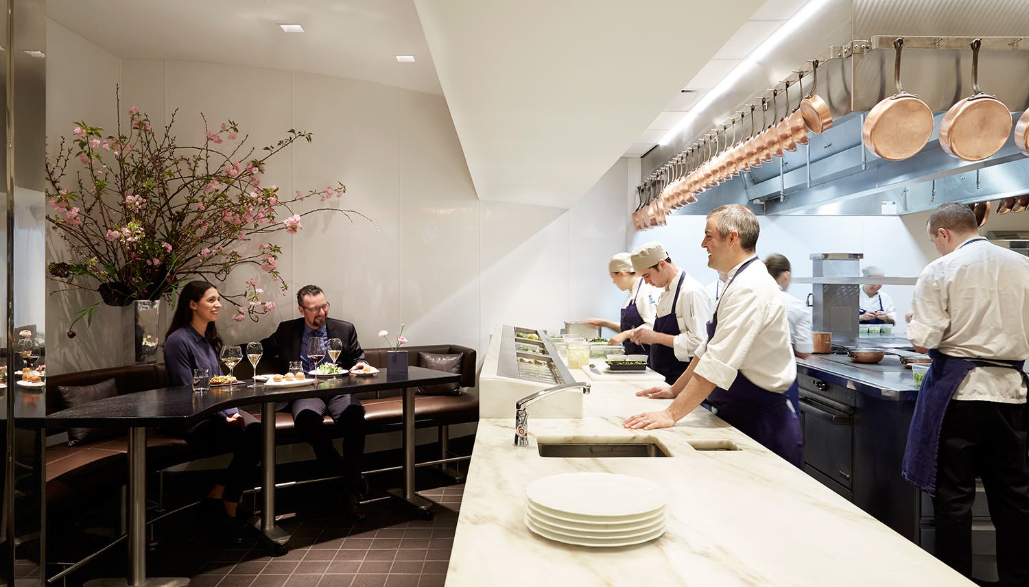 chef's table within kitchen